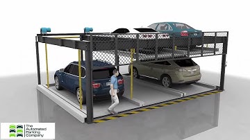 The Automated Parking Company 2 High 1 Deep Puzzle Parking System