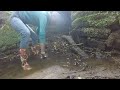 Helping river for fish movement | unblocking a river (time lapse)
