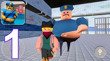 Prison Escape Obby Parkour 3D - Gameplay Walkthrough Part 1 - Barry Prison Escape (Android, iOS)