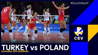 Turkey vs Poland I #EuroVolleyW 2019 - Semi Final I FULL MATCH