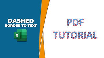 How to put dashed border to text in Excel