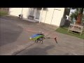 Remote control helicopter flown upside down under Toyota Prius with 5.3 inches of clearance
