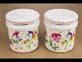 Decoupage jars - Painted jars - painted glass diy - decoupage tutorial - Decoupage for beginners