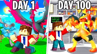 I Spent 100 DAYS in FUSION Minecraft PIXELMON