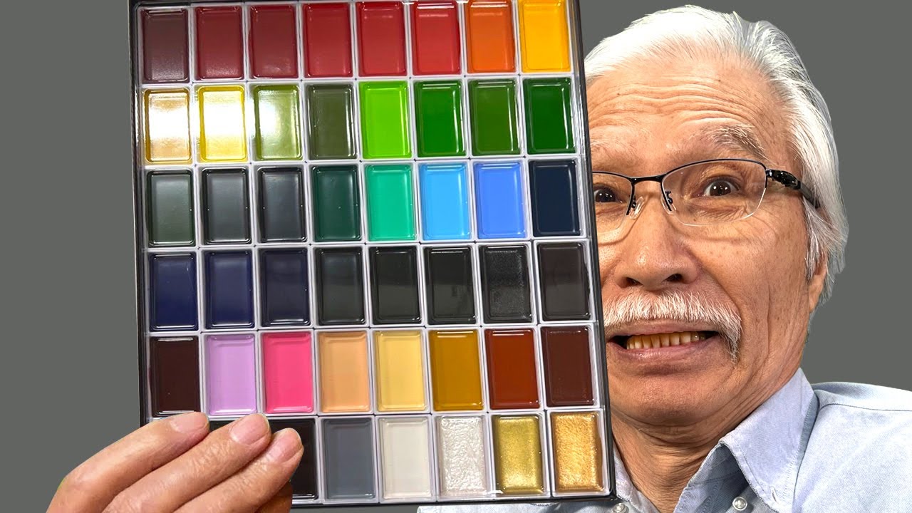 Eng sub] What are these? 48 Japanese Colors Watercolor Set