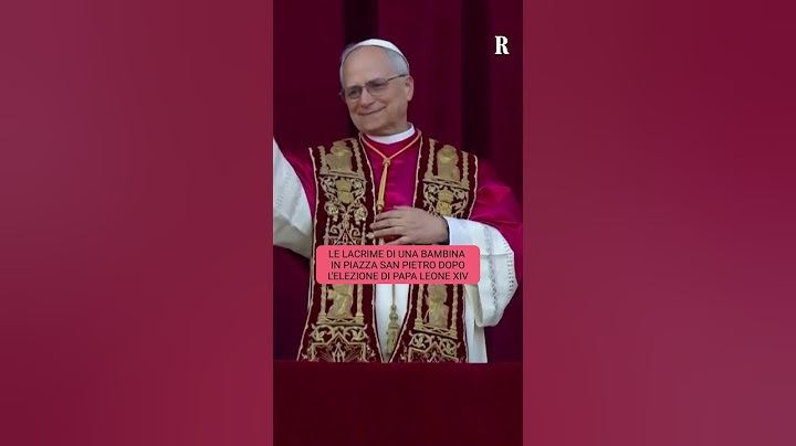 Le lacrime di una bambina in piazza San Pietro dopo l'elezione di papa Leone XIV