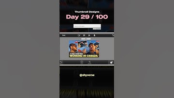 Day 29/100🌞🙏 Thumbnail Design! #shorts #thumbnail #photoshop #design #100dayschallenge  #challenge