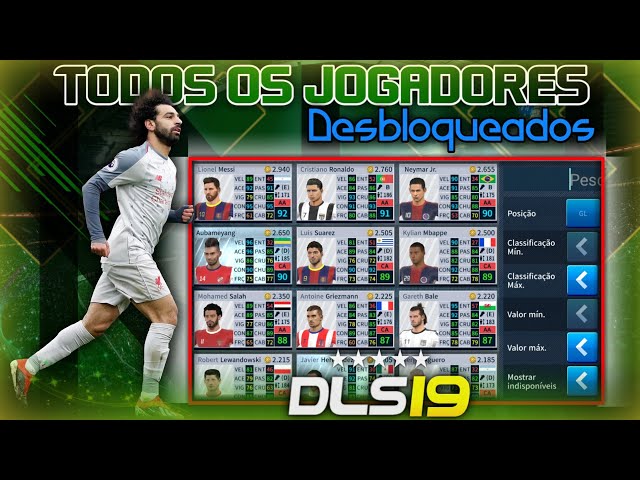 Dream League Soccer 2019 - Com Todos os Jogadores Desbloqueados E Dinheiro  Infinito. 