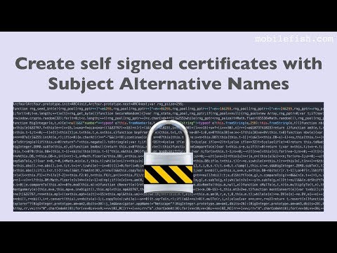 Create self signed