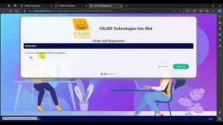 ViMS Web PC with CALMS Portal for Pre-Appointment Visitors