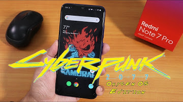 Cyberpunk 2077 Edition OOS On Redmi Note 7 Pro || How To Flash + First Impressions