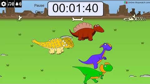 4 Minute Dinosaur Race Timer