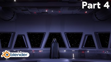 Star Destroyer Bridge - Part 4 (Blender Tutorial)