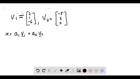 In Exercises 15 and 16, list five vectors in Span{𝐯_1, 𝐯_…
