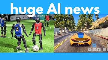 New AI makes any video game, AI decodes DNA, robot soccer, 3D model animator, new AI music generator