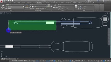 AutoCAD 2D, how to draw Screwdriver, autocad training  the End