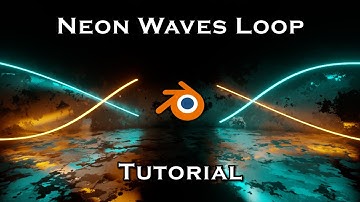 Neon Waves & Lines Growth Loop - Blender Tutorial