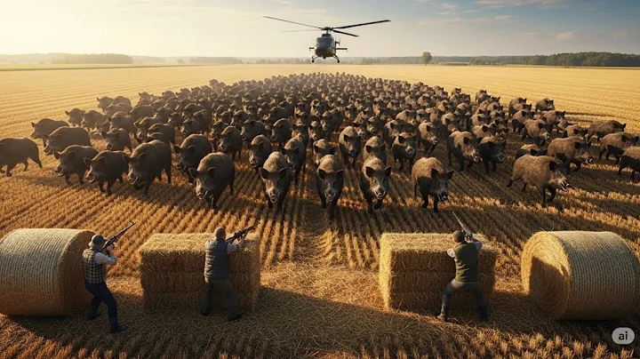 Massive Wild Boars Hunt Operation – Helicopters, Traps & Guns Combined