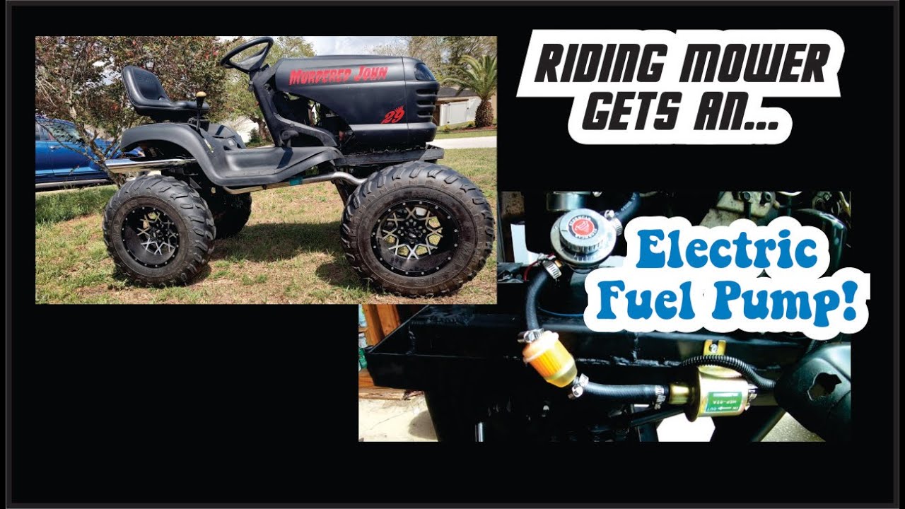 Riding Mower Installing an Electric Fuel Pump on Murdered John YouTube