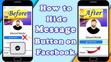 How to Hide Message Button on Facebook | Remove | disable message option | Updated | 2020