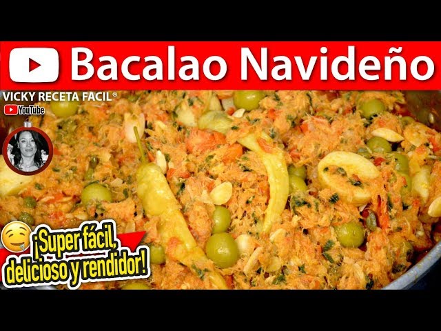 BACALAO NAVIDEÑO | #VickyRecetaFacil | VICKY RECETA FACIL