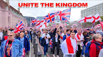 🇬🇧EPIC SCENES in London! 🏴󠁧󠁢󠁥󠁮󠁧󠁿Unite the Kingdom Draws Unbelievable Crowd Today..!
