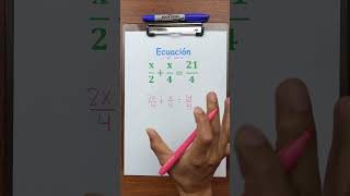 Equations with fractions 🫡✌️ #ingedarwin #mathematics Equations with fractions 🫡✌️ #ingedarwin #mathematics