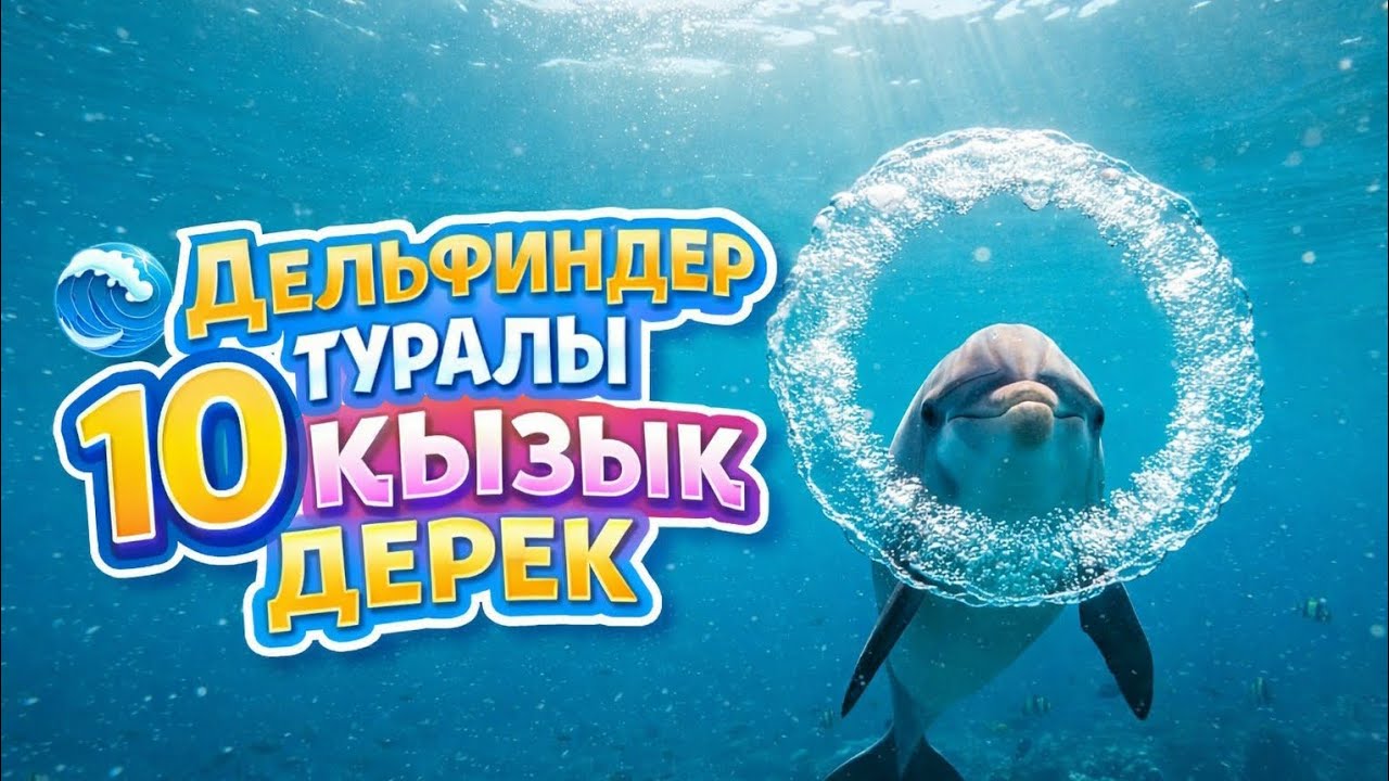 🐬 Дельфиндер туралы сіз білмеген 10 қызықты факт!