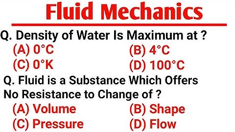 Top 10 Fluid Mechanics Objective Question And Answer For All Competitive Exams