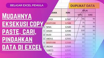 Mudahnya cara copy paste, menyalin, memindahkan, mencari duplikat data dan menghapus data di excel
