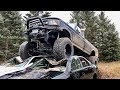 MONSTER DIESEL DESTROYS CARS -  Cummins Swapped Ford