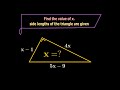 Trouver la valeur de x pour le triangle rectangle  quitter les mathmatiques du certificat  quation quadratique