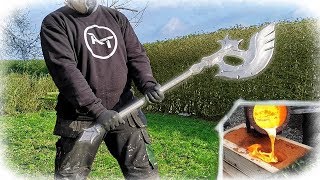 Casting Aluminum AXE - Glass Battle Axe (Skyrim)