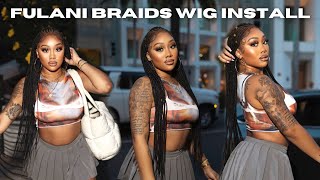 THE BEST 36&quot; FULL LACE FULANI BRAIDED WIG ft. Fancivivi