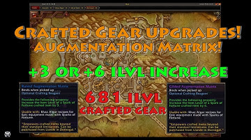 Next level crafted gear! Augmentation Matrix adds up to 6 ilvls to crafted gear (WarWithin Season 2)