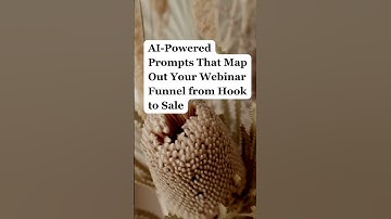 AI-Powered Prompts That Map Out Your Webinar Funnel from Hook to Sale
