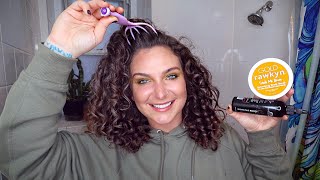 CURLY HAIR ROUTINE WHEN YOUR SCALP IS ON FIRE | Featuring Some of My Favorite Black Owned Brands