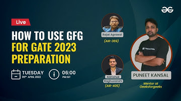 How to use GFG for GATE 2023 Preparation