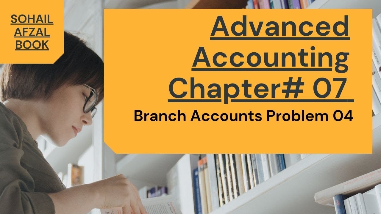 B.com part 2 advanced accounting chapter branch accounts question no 4 sohail afzal book