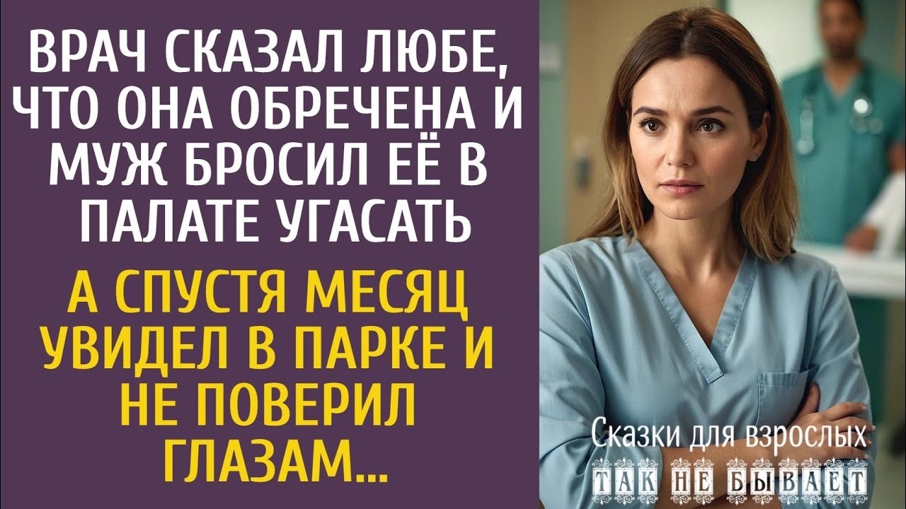 Врач сказал Любе, что она обречена и муж бросил её в палате угасать… А спустя месяц увидев в парке…