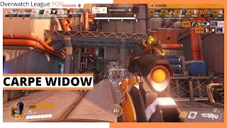 CARPE WIDOWMAKER POV | Fusion vs Dragons | OWL Season 2021 May Melee Qualifiers Week 3