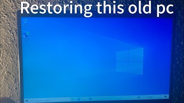 Restoring this old PC