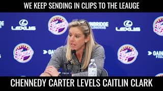 Chennedy Carter Hit On Caitlin Clark Reported To WNBA