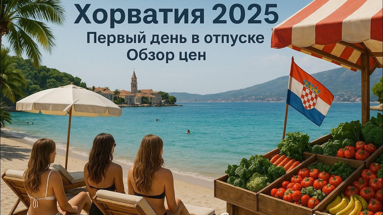 Хорватия,обзор цен 2025,наш первый день отпуска