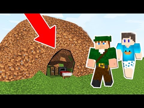 CONSEGUI FAZER UMA CASA REDONDA NO MUNDO REDONDO DO MINECRAFT!!