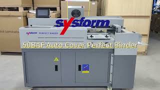 50BAF Auto Cover Perfect Binder #bindingmachine #hotgluebinding #autocoverbindingmachine