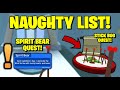 The Naughty List! New Quests! Stick Bug, Spirit Bear! - Bee Swarm Simulator