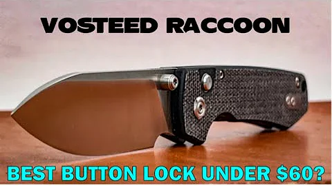 Excellent Job! Vosteed Raccoon Button Lock EDC Knife: Review