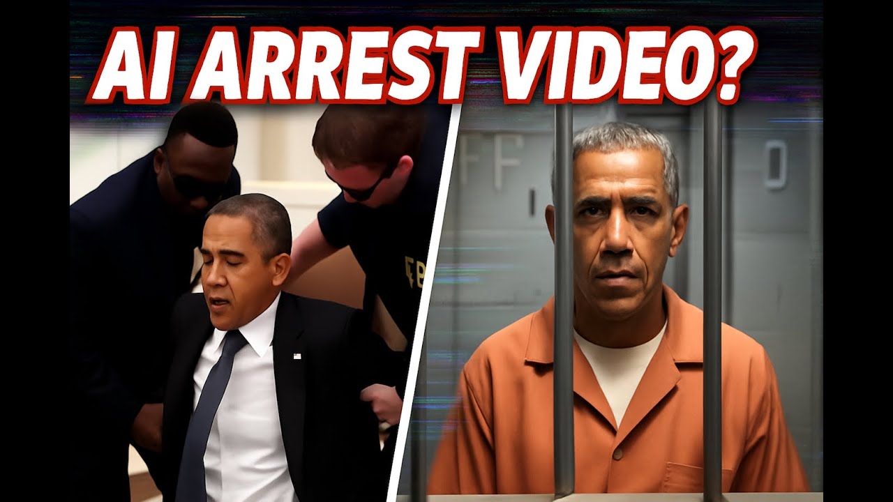 Trump shares an AI video showing Obama being arrested - YouTube