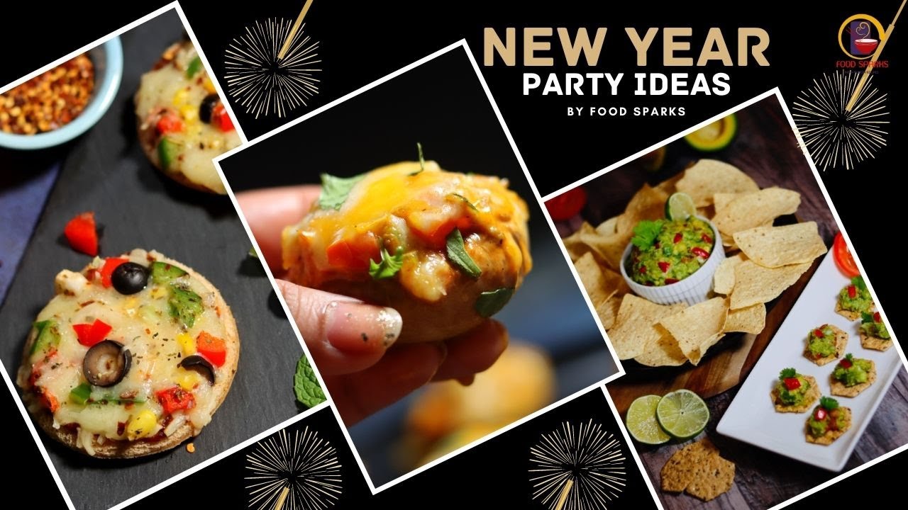 3 Easy New Year Party Snacks Recipe Last min Party Snacks /Appetizers